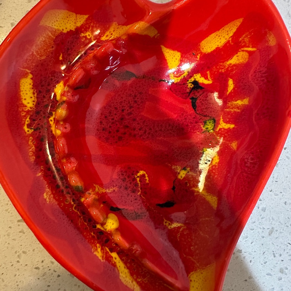 Mid Century California Originals Fireburst Pottery Ashtray